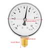 Air Oil Water Pressure Gauge 1/4 Inch NPT 0-10 Bar Side Mount Manometer Water Pressure Gauge Air Pressure Gauge Manometer