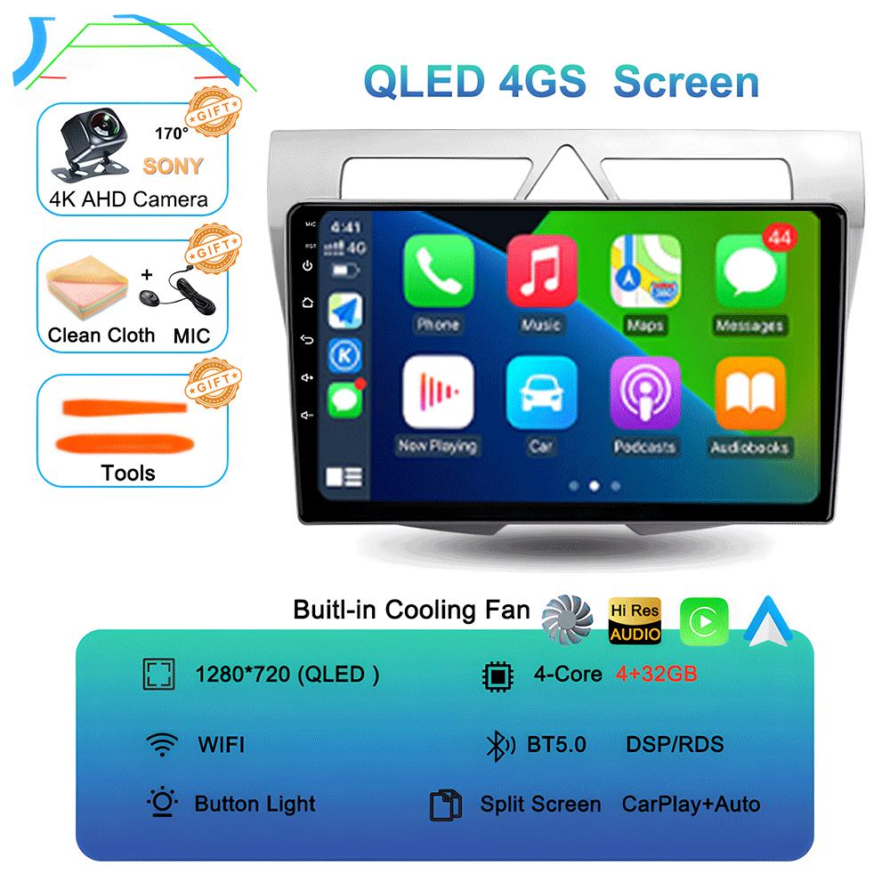 Car Radio Android 14 For Kia Morning Picanto 2007 2008 2009 2010 Navigation Multimedia Player Stereo GPS WiFi+4G Carplay+Auto BT