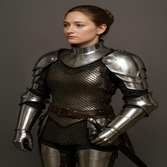 

Леди Воин Стальная Броня Средневековые Наплечники, Наручи Кольчуга Лучший Товар для Подарка