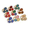 CARLIDANA Fashion Jewelry Open Rings 18K Gold Plated Stainless Steel Simple Multi-Color Crystal Ring For Women Jewelry