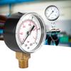 Pressure Gauge 50mm 1Celsius4 BSPT Brass Thread for Fuel   Oil Gas Water (0-15PSI 0-1Bar)