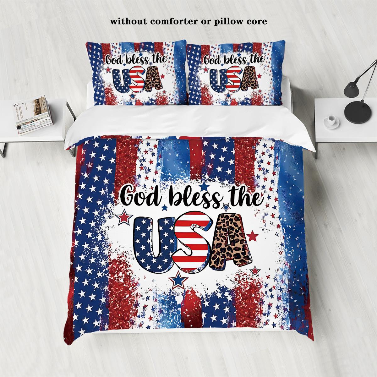 

Digital Printed Bedding Kit Polyester Three Piece Set 135x200cm