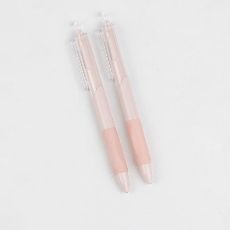 Quick-Drying 0.5mm Black Gel Pen with White Brush Tip - Ideal for Students