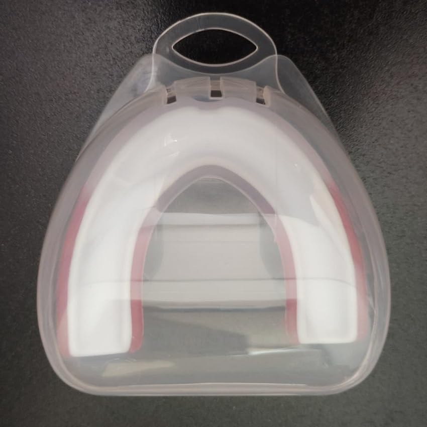 AONFIT Fitness Martial Arts Boxing Basketball Rugby All Sports Children Junior Mouthpiece (White/Red)