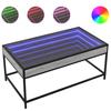 Infinity LED Coffee Table in Grey Sonoma 90 x 50 x 41 cm
