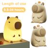 Capybara Night Light Cute Touch Lamp 2 Gear Dimmable Bedside Lamp USB Charging Nursery Nightlight for Home Bedroom Decor