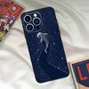 Starry Orca Whale Shark Phone Case For iPhone 16 14 13 12 11 15 17 Pro Max 15 16 Plus 13 Mini 16e 17 Air Funda Cover