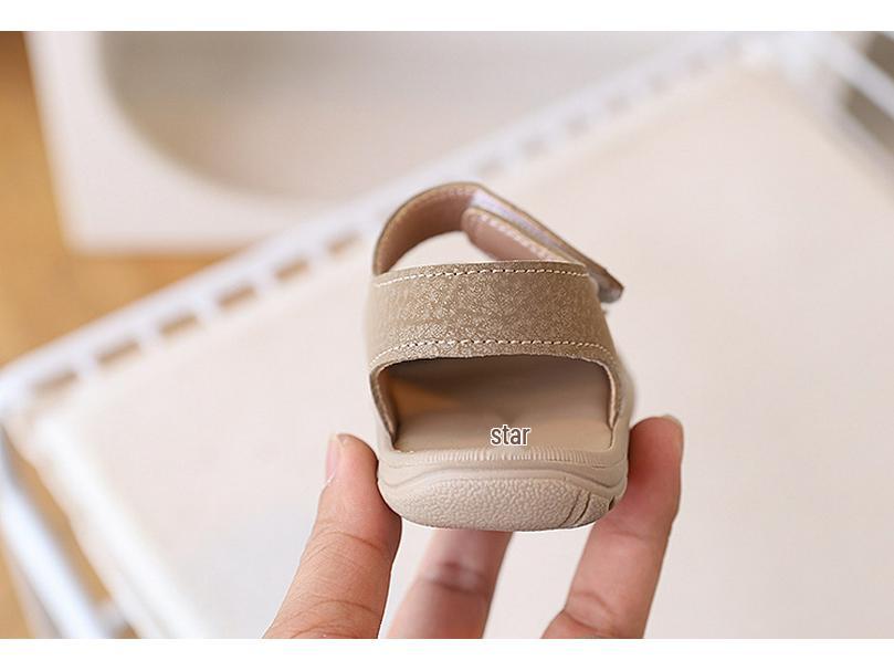 Baby Anti-Kollisions-Sandalen mit geschlossener Zehe – Schuhe mit weicher Sohle für Kleinkinder