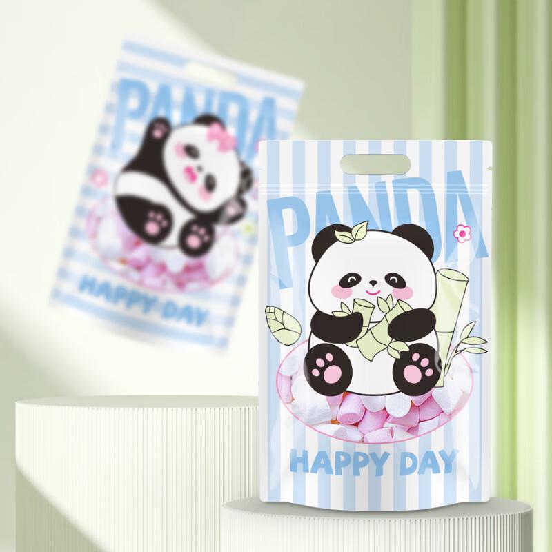 Panda Cartoon Self-Sealing Zipper Bags