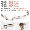 Custom Exhaust Tail Pipe for NC700X/NC700S/NC750X/NC750S Motorcycles