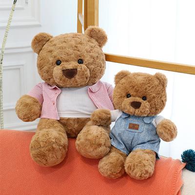 New Cute Cute Summer Teddy Bear Plush Toy Pillow Gift Doll Give Birthday Gift