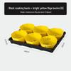 Small Black Square Succulent Seedling Tray - Thickened Plastic Pot Stand & Water Catcher