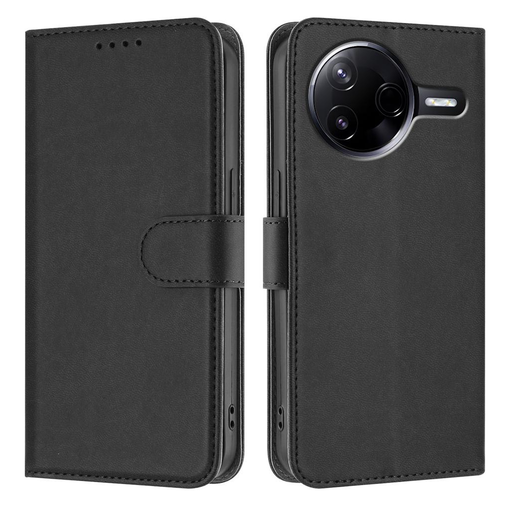 For Xiaomi Poco F7 Ultra 5G/Xiaomi Redmi K80 5G/Xiaomi Redmi K80 Pro 5G/Xiaomi Poco F7 Pro 5G Leather Case Solid Color Phone Cover with Wallet
