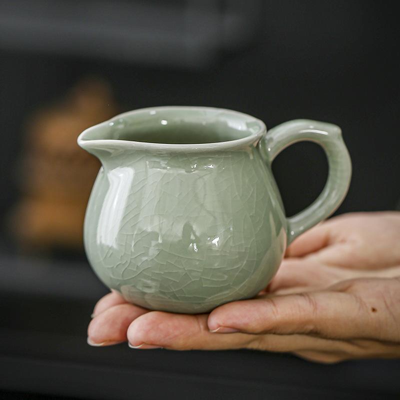 Ge Kiln Tea Set Public Cup Tea Sea Fair Cup Tea Leak Gauze Filter Crack Opening Single Male Cup Combination