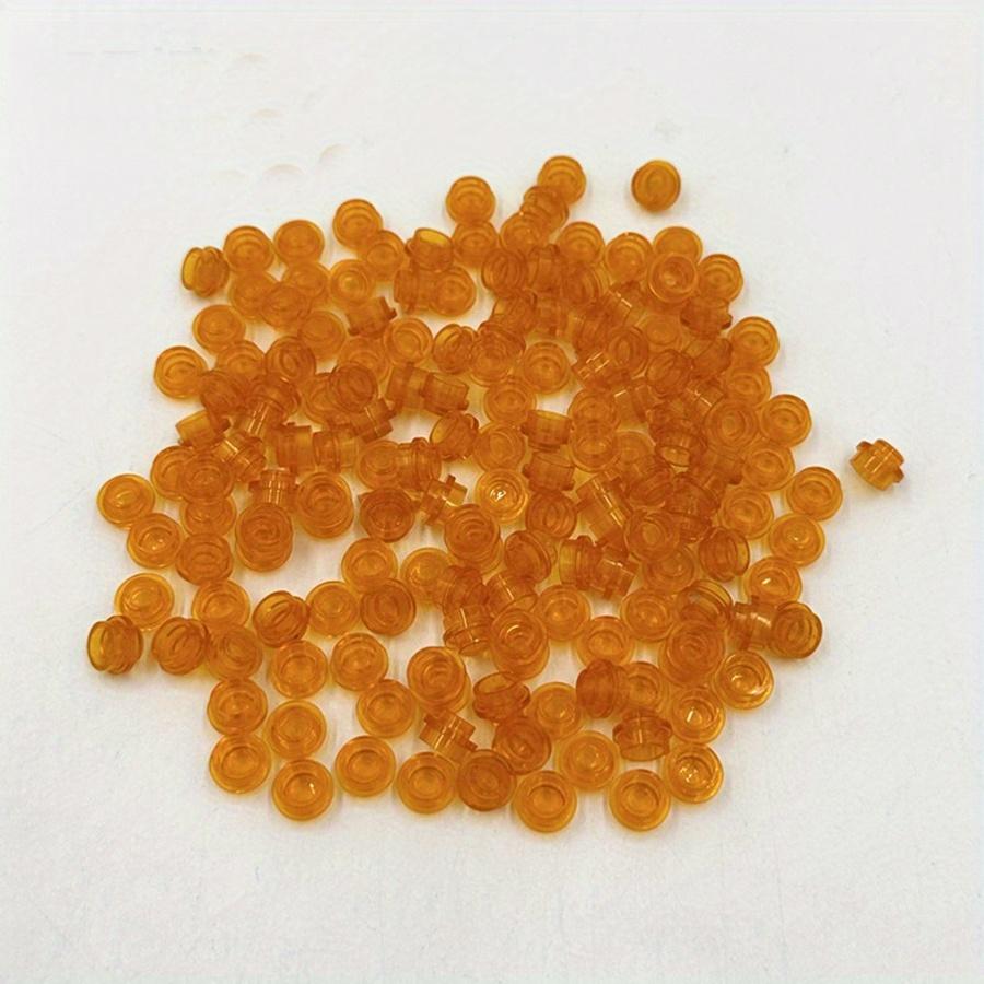 100pcs DIY Building Blocks 1x1 Round Plate Pixel Art Kit Brick Bulk Compatible 4073 Anime Figure Enlighten Gift for Children