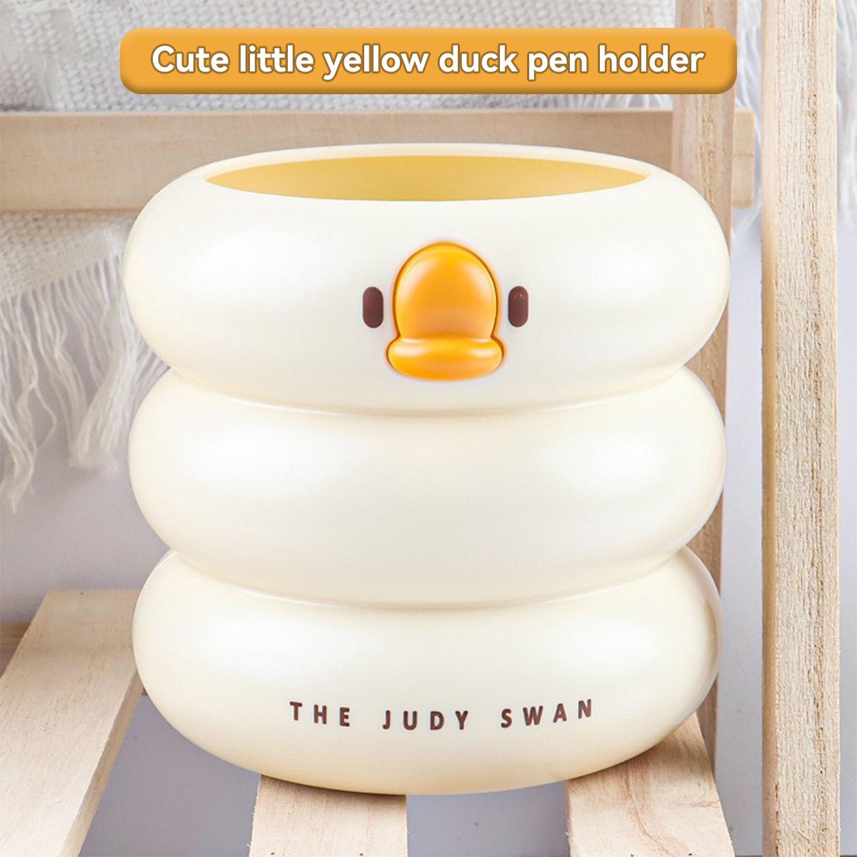 

Kawaii Round Pen Holder Cute Cartoon Pencil Stand Desktop Large Capacity Storage Pen Holder School Student Stationery Supplies