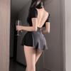 End of Season Sexy Deep V Deep V Diamond Chain Dress Perspective Empty Sex Underwear Hot Big Halter Bouncing 908