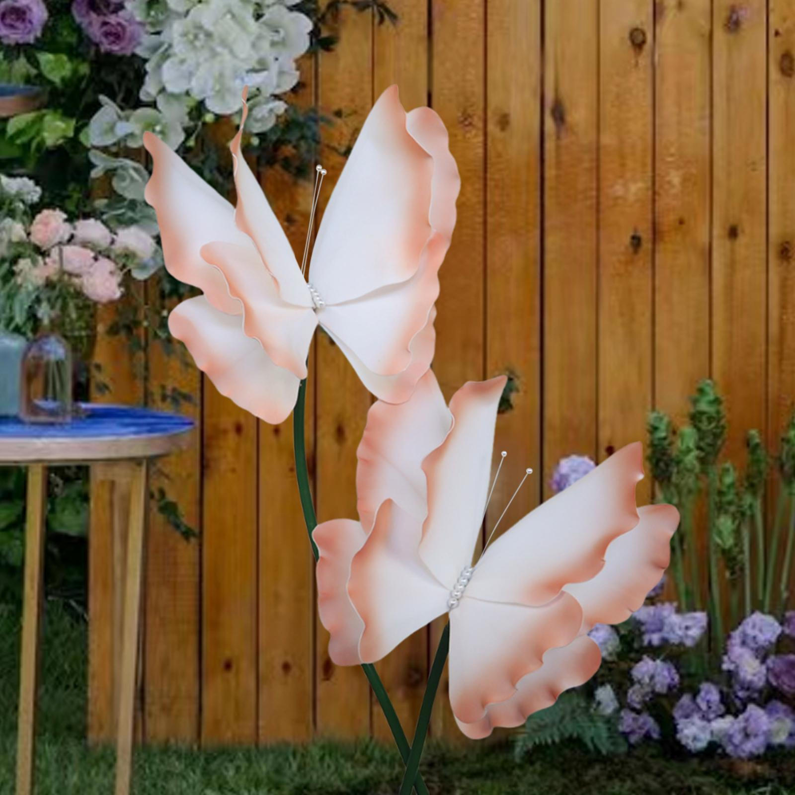 

2 шт. Искусственные бабочки, украшения своими руками, декоративные 3D, уникальные, гигантские для оранжевый