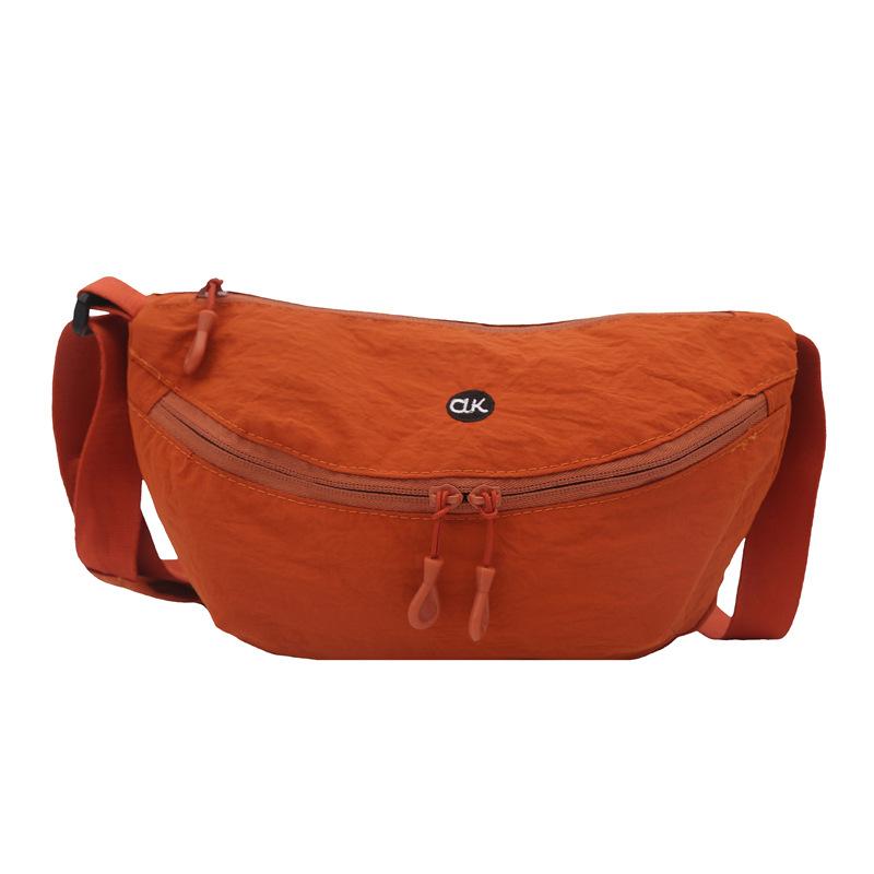 

New Large-capacity Bag, Saddle Commuter Dumplings, Casual Couple Chest Bag, Lightweight Crossbody Bag помаранчевий