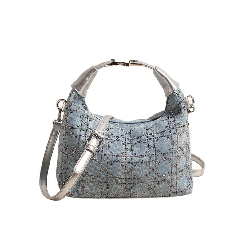 

Женская сумка-кимоно, инкрустированная искусственными бриллиантами, высококачественный нишевый дизайн, новый модный темперамент