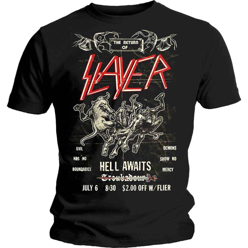 Slayer  Vintage Flyer  Black T shirt - NEW Unisex T-Shirt XXXL