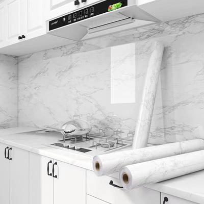 Kitchen Sticker Waterproof, Oil-resistant and Heat-resistant Thickened Wall for Cooktop Desktop Film Wallpaper