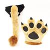 Lion Costume Accessories Lion Ears Headband with Tail Paw Lion Fancy Dress Prop