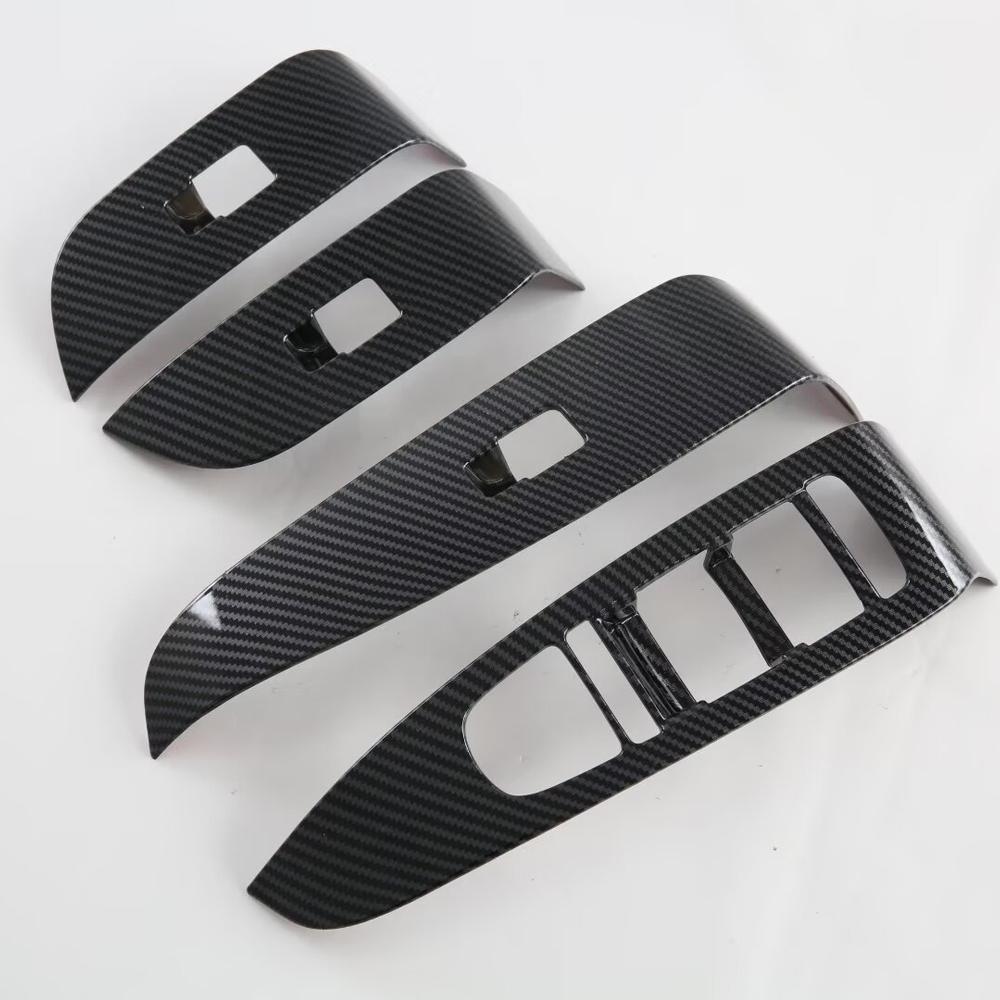 

Car Accessories For BYD Sealion 7 2024 Car Window Glass Lift Button Switch Panel Auto Inner Armrest Styling Protection Stickers Carbon Fiber-RHD