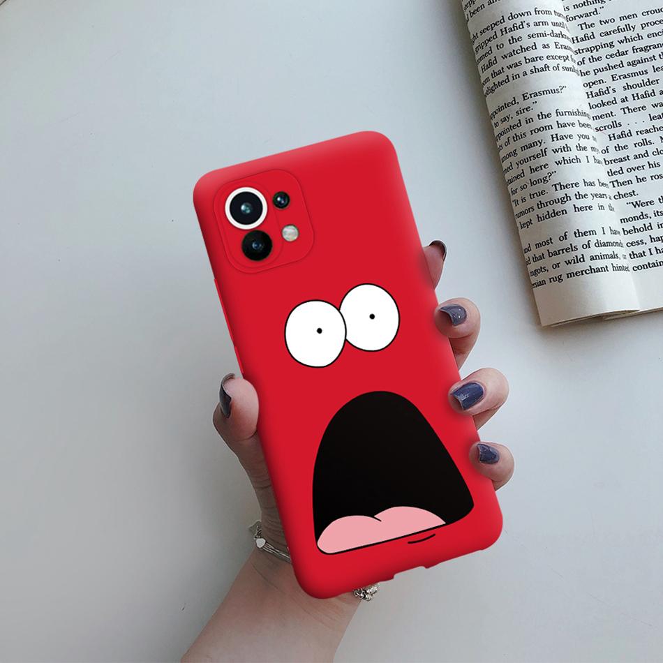 For Xiaomi Mi 11 Lite 5G NE 11i 11T Pro Case Cute Cat Love Heart Bumper Cover For Xiaomi Mi 11 11i Mi11 Lite 11t Pro 5G NE Case