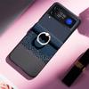 For Samsung Galaxy Z Flip4 5G/Flip3 5G Case Ring Holder Kickstand PC Phone Cover