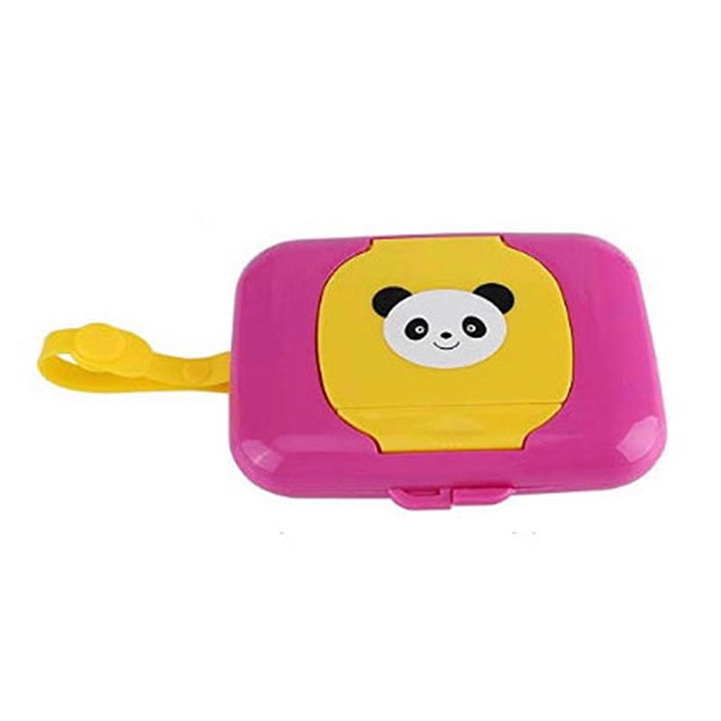 Baby Wipes Case Wet Wipe Box Dispenser For Stroller Portable Rope Lid Covered Tissue Boxes