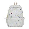 Schoolbag wholesale summer new junior high school girl heart floral shoulder large capacity simple new versatile travel backpack