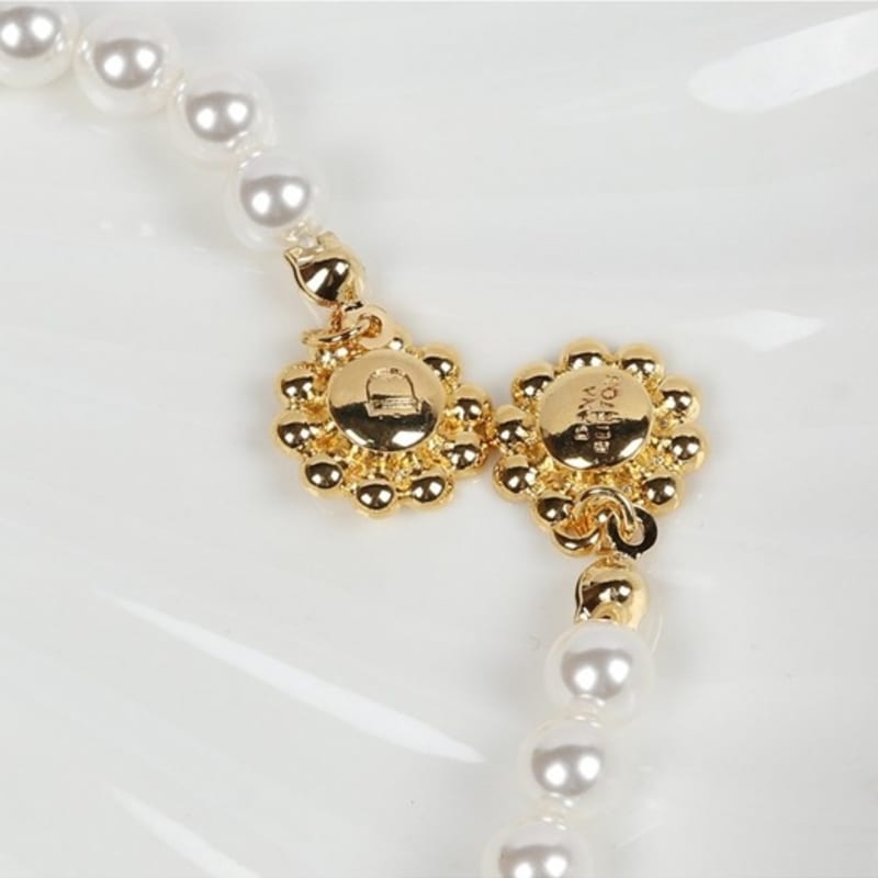 Dana Burton [Magnetic One-Touch] Ballerina Bracelet_6mm Pearl