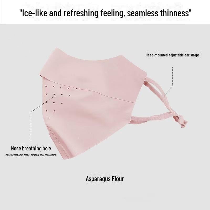 Солнцезащитный крем Facekini: Бесшовная, дышащая маска Ice Silk для полной защиты лица и глаз