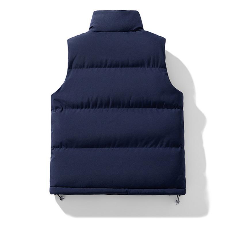 Men S Thick Stand Collar Sleeveless Winter Casual Waistcoat