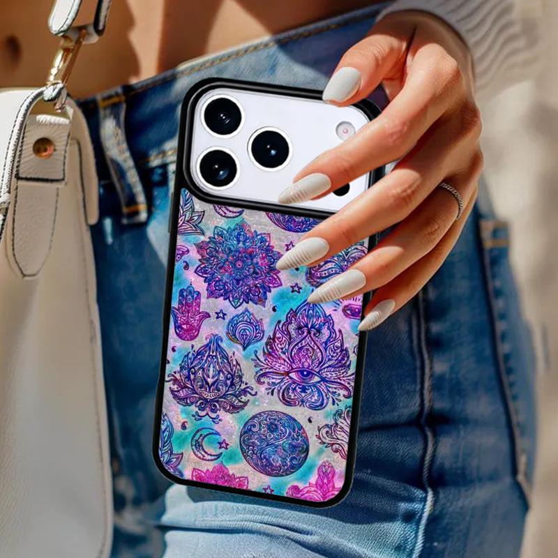 Hamsa Hand Of Fatima Art Phone Case For iPhone 17 Air 14 15 13 12 Max Cover For Apple 14 15 16 16e 11 Pro Max Plus