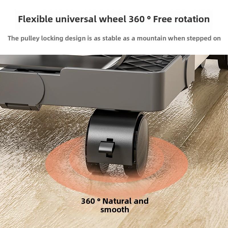 New Computer Host Storage Rack with Adjustable Mobile CPU Stand Heavy-duty PC Tower Stand with 4 Casters Desktop PC Floor Cart