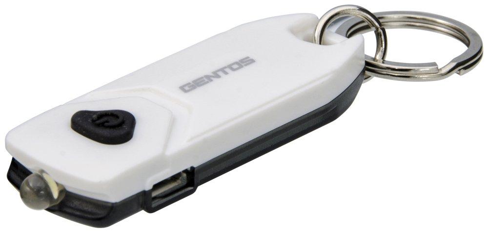 

GENTOS LED Flashlight Key Light USB Rechargeable 30 Lumens Hours of Uses Dedicated Rechargeable Battery ANSI Standard Compliant [Brightness / 1.5 Use] білий