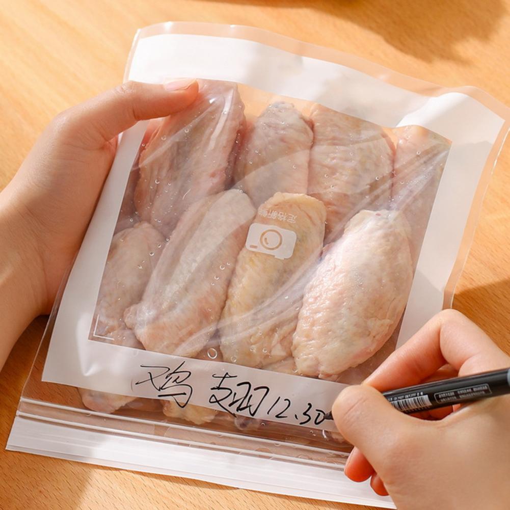 Food Grade Fresh-Keeping Bags Fruit Vegetable Refrigerator Storage Bags BPA Free Large Capacity Transparent Design