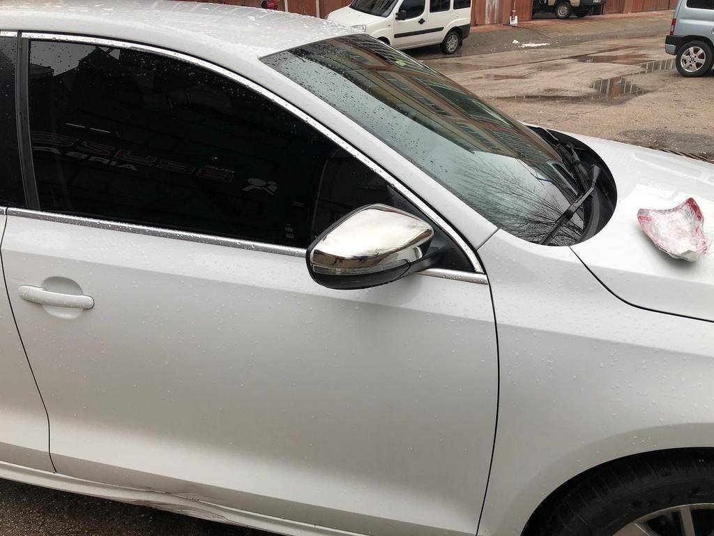 Накладки на зеркала для EU (2 шт., нерж) OmsaLine - Итальянская нержавейка для Volkswagen Jetta 2011-2018 гг