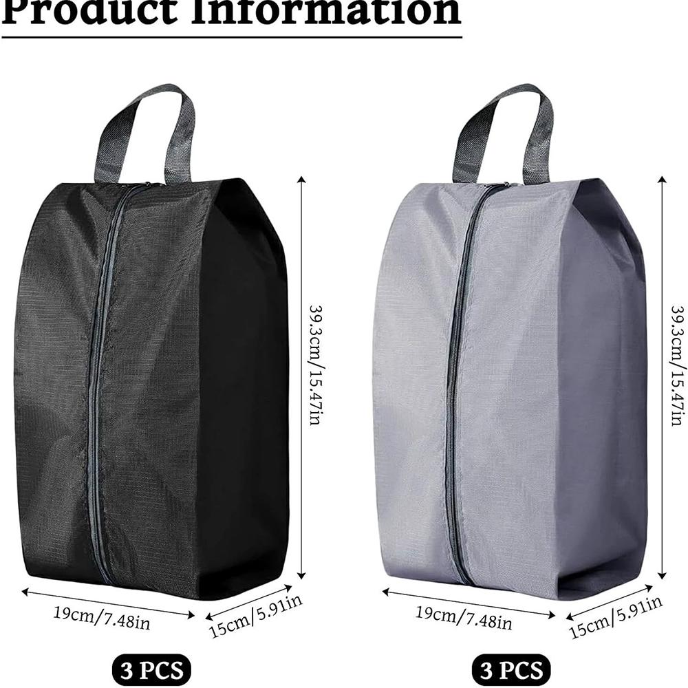 6 Pcs Shoe Bags for Travel, Portable Nylon Shoe Bag for Daily and Travel Use