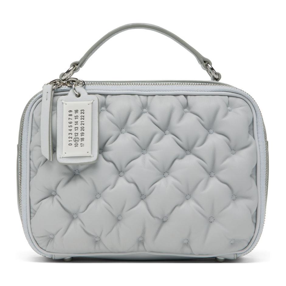 

Maison Margiela Glam Slam Removable Adjustable Shoulder Strap Zipper Closure Sheepskin Camera Bag Women Shoulder Bag Glacier SB2WG0021P6434T8058 Basic Set (Bag+Dust Bag)