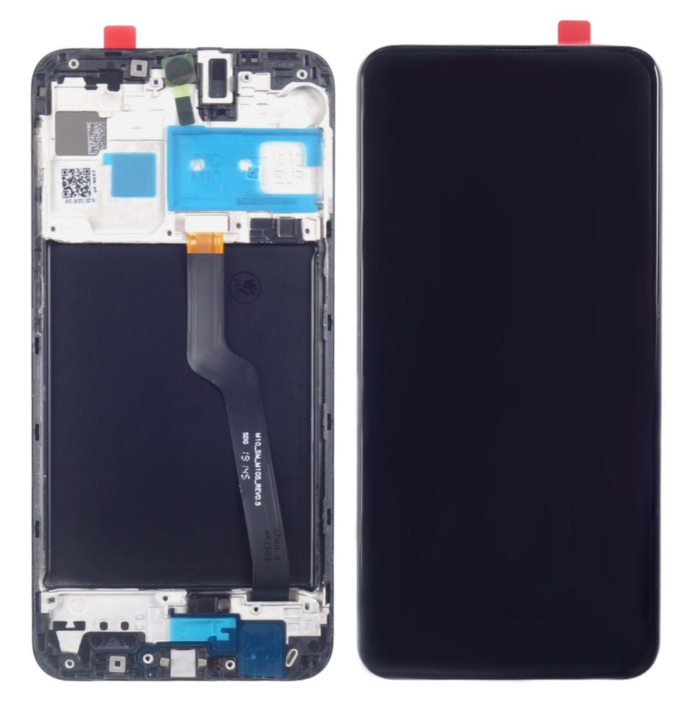 Original Samsung SM-A105 Galaxy A10 LCD Display + Touchscreen (IPS) Black Frame