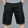 Men's OutdoorLoose Casual Pants Multi-Pocket Solid Color Cargo Shorts