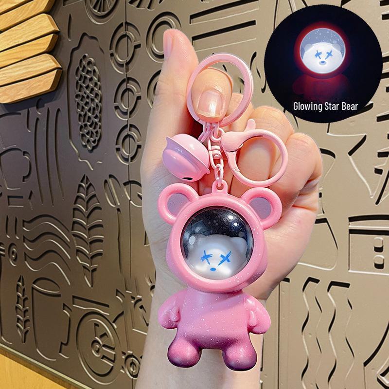 Brelok Miś Gwieździste Niebo 2024: Zmieniający kolor wisiorek dla par