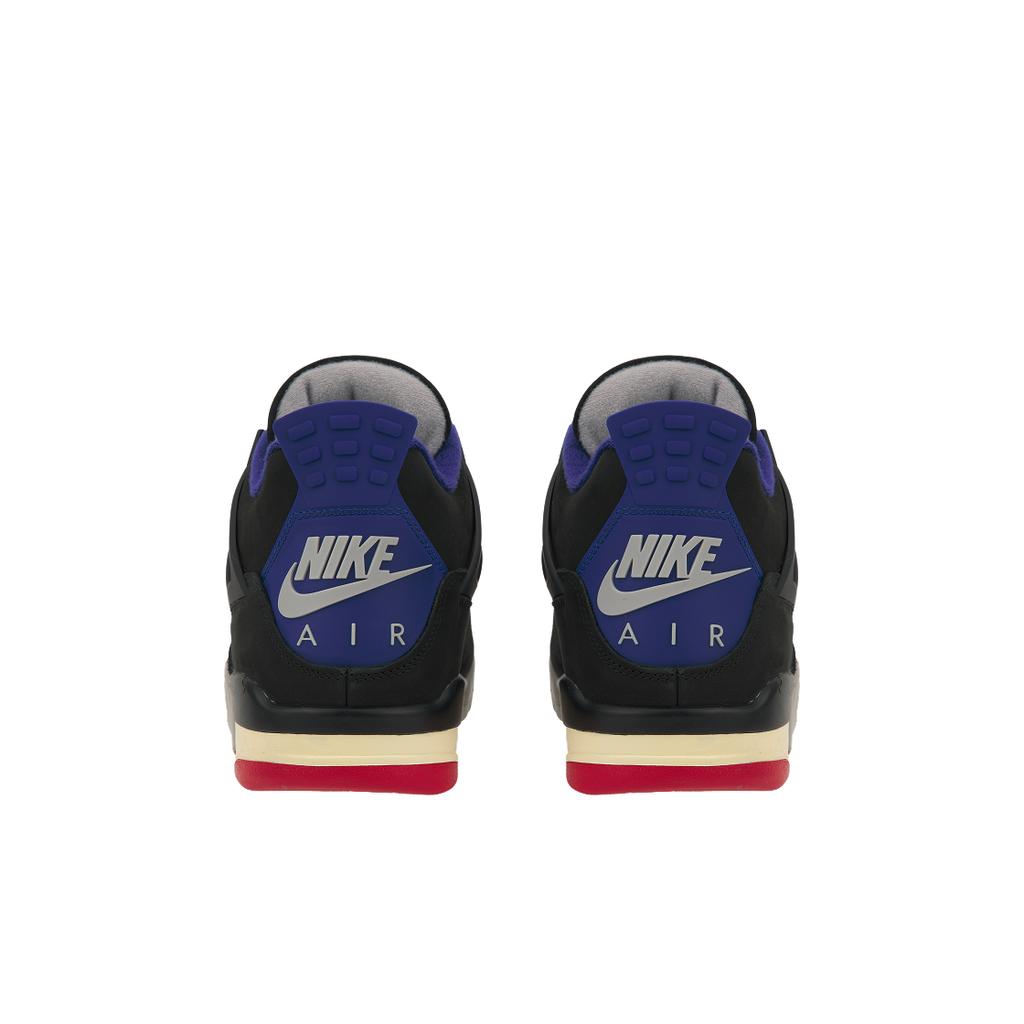 Air Jordan 4 Retro Rare Air - White Lettering Men Sneakers Black Fire-Red Deep-Royal-Blue FV5029-003
