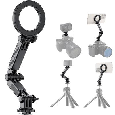 JJC Kaltschuh Smartphone MagSafe Kamera Smartphone Stativ mit magnetischer Kaltschuhschraube Kamera Blitzschuh Verstellbar Super Starker Magnetischer iPhone