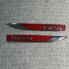 2pcs Metal Badges TURBO Turbocharger Fender Car Emblem Durable Vehicle Modification Additions Enhance Aesthetics Compatible with