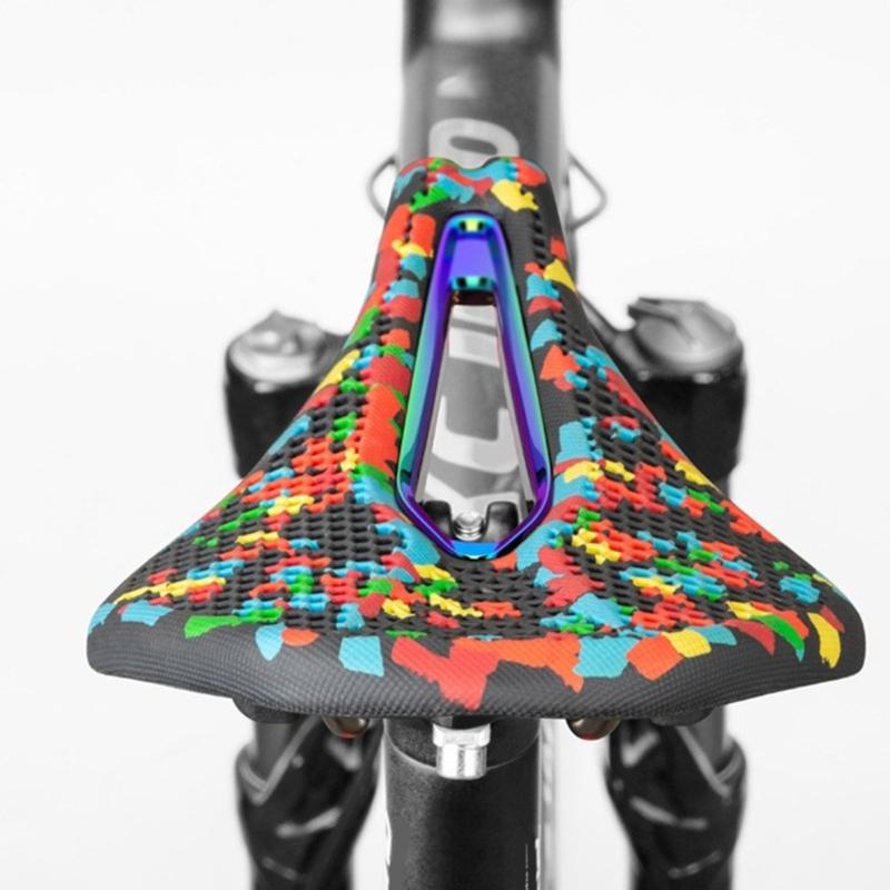 3D Bicycles Saddles Hollow Bikes Seats Cushion Shock Absorbs Comfortable Ventilate Hole for Mountain Bikes Road Bikes