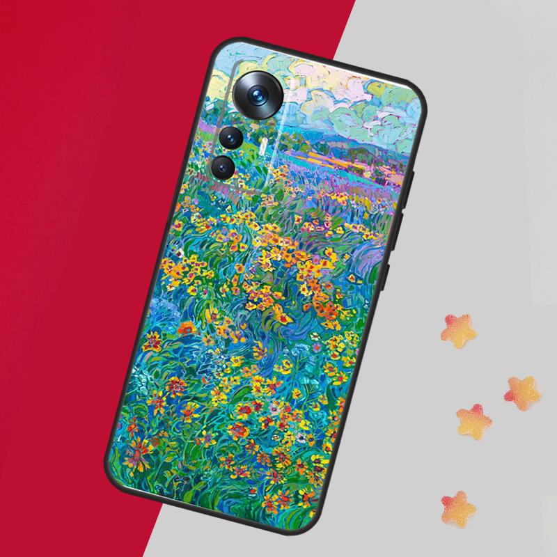Colourful Flower Painting Art Case For Xiaomi 15 Ultra 13 14 11T 12T 13T 14T Pro Cover For POCO F7 F6 F5 X3 X5 X6 X7 Pro